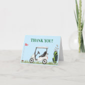 Loch in einer Golf-Baby-Dusche Dankeskarte (Vorderseite)