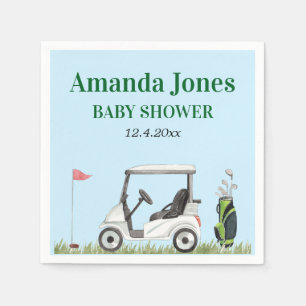 Loch in einer Golf-Baby-Dusche Serviette