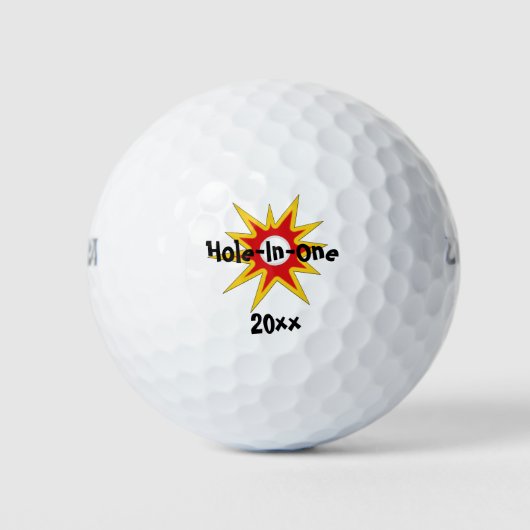 Loch in einer Sternexplosion Golfball (Vorderseite)