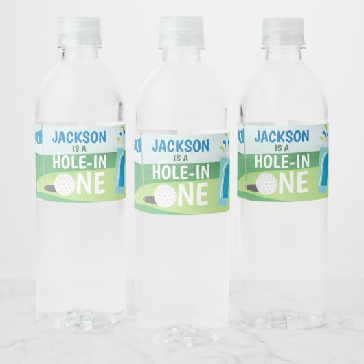 Loch in einer Wasserflasche Labels, Golf Geburtsta Wasserflaschenetikett (Flaschen)
