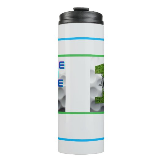 Loch in einer Wasserflasche Thermosbecher (Vorderseite)