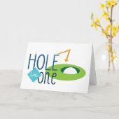 Loch in Eins Karte (Gelbe Blume)