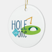 Loch in Eins Keramik Ornament (Links)