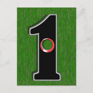 Loch in eins! postkarte