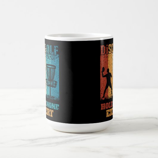 Loch in none Experte - Funny Discgolf Kaffeetasse (Mittel)