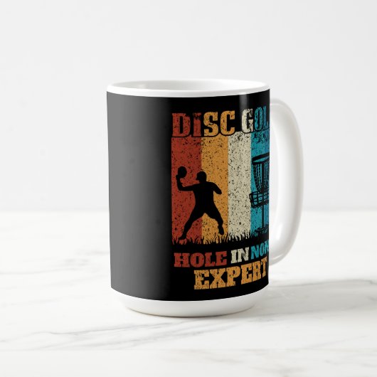 Loch in none Experte - Funny Discgolf Kaffeetasse (VorderseiteRechts)