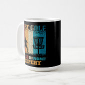 Loch in none Experte - Funny Discgolf Kaffeetasse (Vorderseite Links)