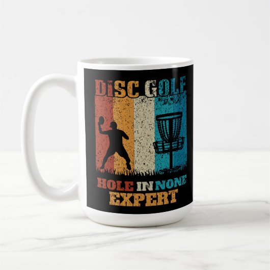 Loch in none Experte - Funny Discgolf Kaffeetasse (Links)