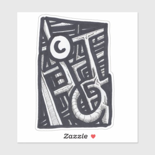 Loch in One? Aufkleber (Blatt)