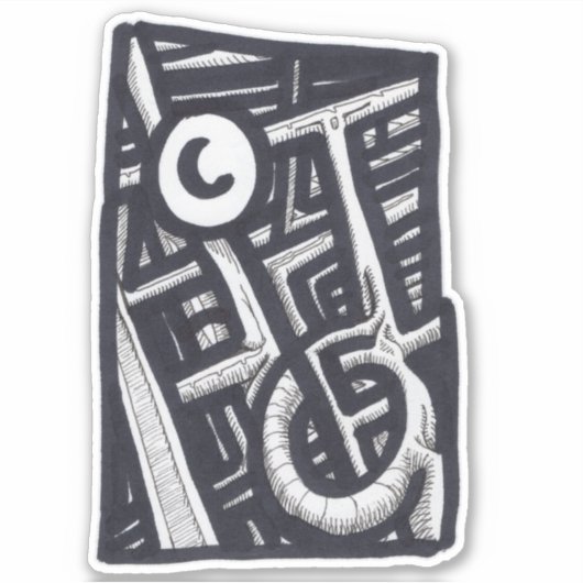 Loch in One? Aufkleber (Vorderseite)