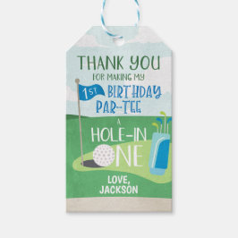 Loch in One Birthday Gefallen Tags, Golf Geschenkanhänger