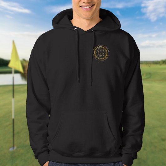 Loch in One Classic Gold Golf Personalisiert Hoodie