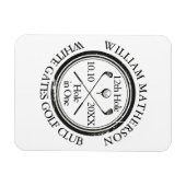 Loch in One Classic Personalisiert Golf Magnet (Horizontal)