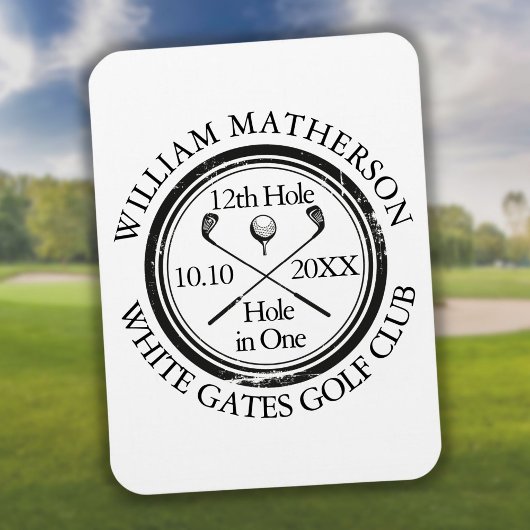 Loch in One Classic Personalisiert Golf Magnet