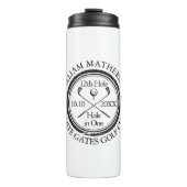 Loch in One Classic Personalisiert Golf Thermosbecher (Vorderseite)