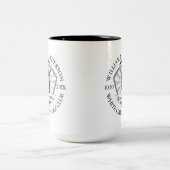 Loch in One Classic Personalisiert Stylish Zweifarbige Tasse (Mittel)