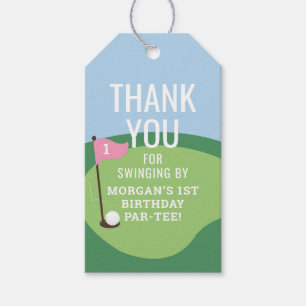 Loch in One Girls Golf Gastgeschenk Tag Geschenkanhänger