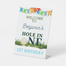 Loch in One Golf Geburtstag Par-T-Shirt 1. Geburts Sockelschild
