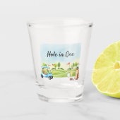 Loch in One Golf Shot Glas (Vorderseite)