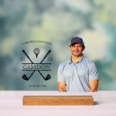 Loch in One Golfer Foto Award - Akryllisches Zeich Acrylschild (Neutral)