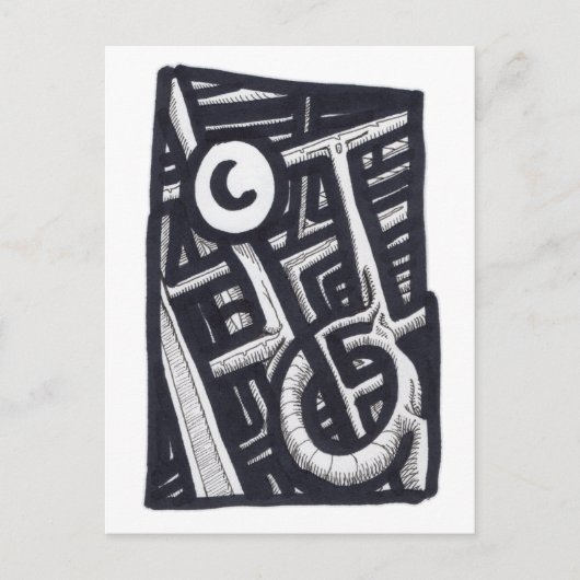 Loch in One? Postkarte (Vorderseite)