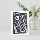 Loch in One? Postkarte (Stehend Vorderseite)