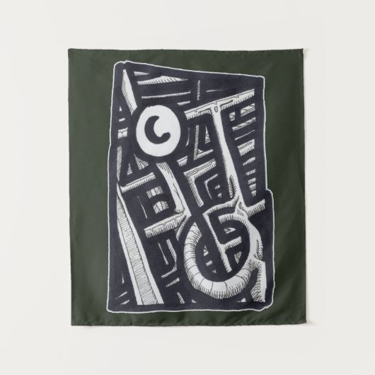 Loch in One? Wandteppich (Vorderseite)