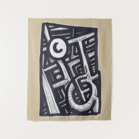 Loch in One? Wandteppich (Vorderseite)