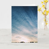 Loch in Sky - Blank Grußkarte Karte (Gelbe Blume)