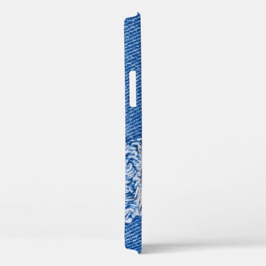 Loch, Jeans aus Denim, rippte Textur Case-Mate iPhone Hülle (Rückseite / Rechts)