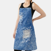 Loch, Jeans, zerrissene Textur Schürze (InSitu)