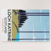 Loch Katrine Scotland Reiseplakat Puzzle (Horizontal)