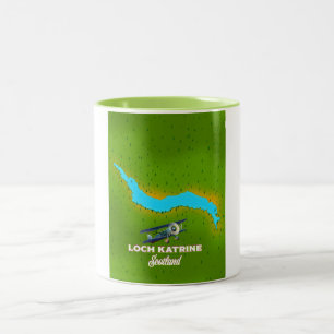 Loch Kattrine Schottland Reiseplakat Zweifarbige Tasse