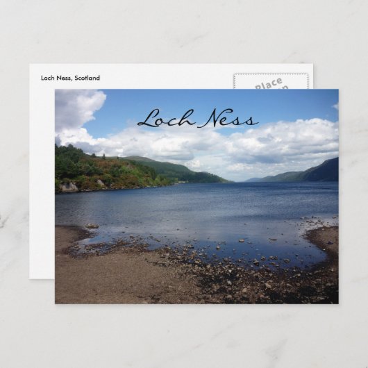 Loch-Küste Postkarte (Vorne/Hinten)