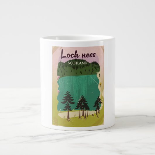 Loch Lamond Scotland Jumbo-Tasse (Vorderseite)