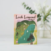 Loch Lamond Scotland Postkarte (Stehend Vorderseite)