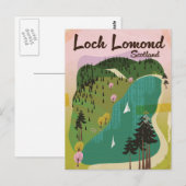 Loch Lamond Scotland Postkarte (Vorne/Hinten)