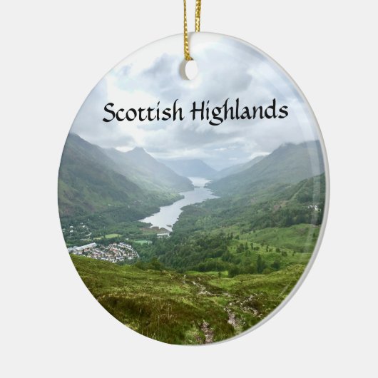 Loch Leven Landschaft im schottischen Hochland Keramik Ornament (Links)