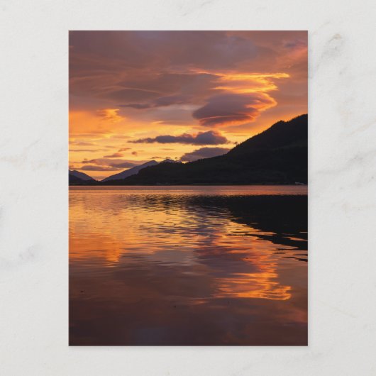 Loch Leven Sunset Feiertagspostkarte (Vorderseite)