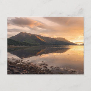 Loch Leven Sunset Feiertagspostkarte