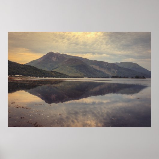 Loch Leven Sunset Poster (Vorne)
