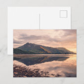 Loch Leven Sunset Postkarte (Vorne/Hinten)