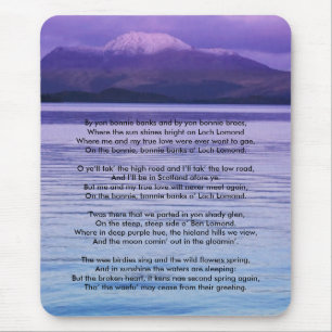 Loch Lomond durch yon bonnie Banken Mousepad