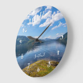 Loch Lomond in Scotland, beautiful wall clock Große Wanduhr (Winkel)