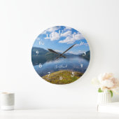 Loch Lomond in Scotland, beautiful wall clock Große Wanduhr (Zuhause)