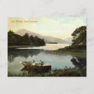 Loch Lomond, Schottland, Luss-Straße 1915 Vintage Postkarte