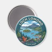 Loch Lomond Schottland Magnet (Vorderseite/Rückseite)