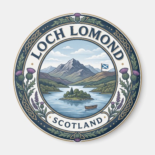 Loch Lomond Schottland Magnet (Vorne)