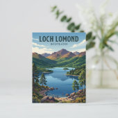 Loch Lomond Schottland Postkarte (Stehend Vorderseite)