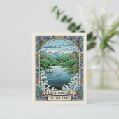 Loch Lomond Schottland Reise Postkarte (Stehend Vorderseite)